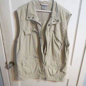 Columbia Men's Titanium Outdoor Vest Khaki Cream Size XL